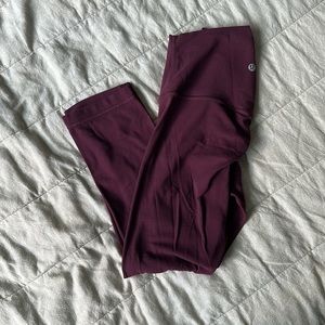 COPY - Lululemon Align 21" Crop Leggings | Size 4 | Plum Color | Good Used